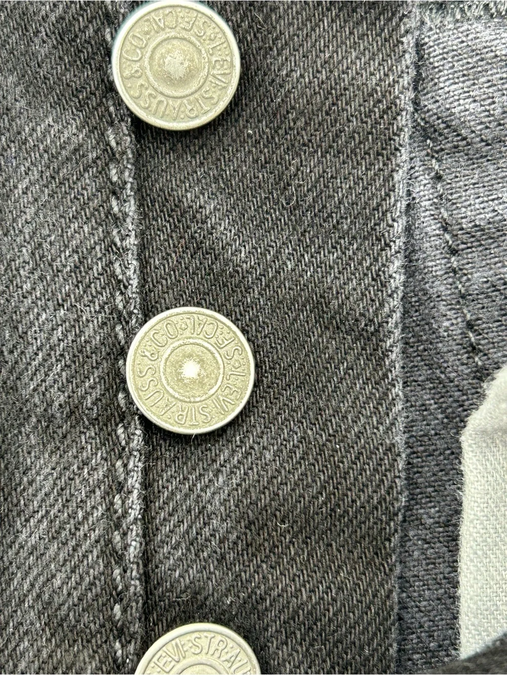 Levi's Button Fly 501 Black Men’s Straight-Leg Jeans 31 x32